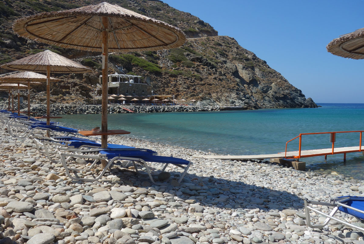 The beach of Vroulidia in Sifnos