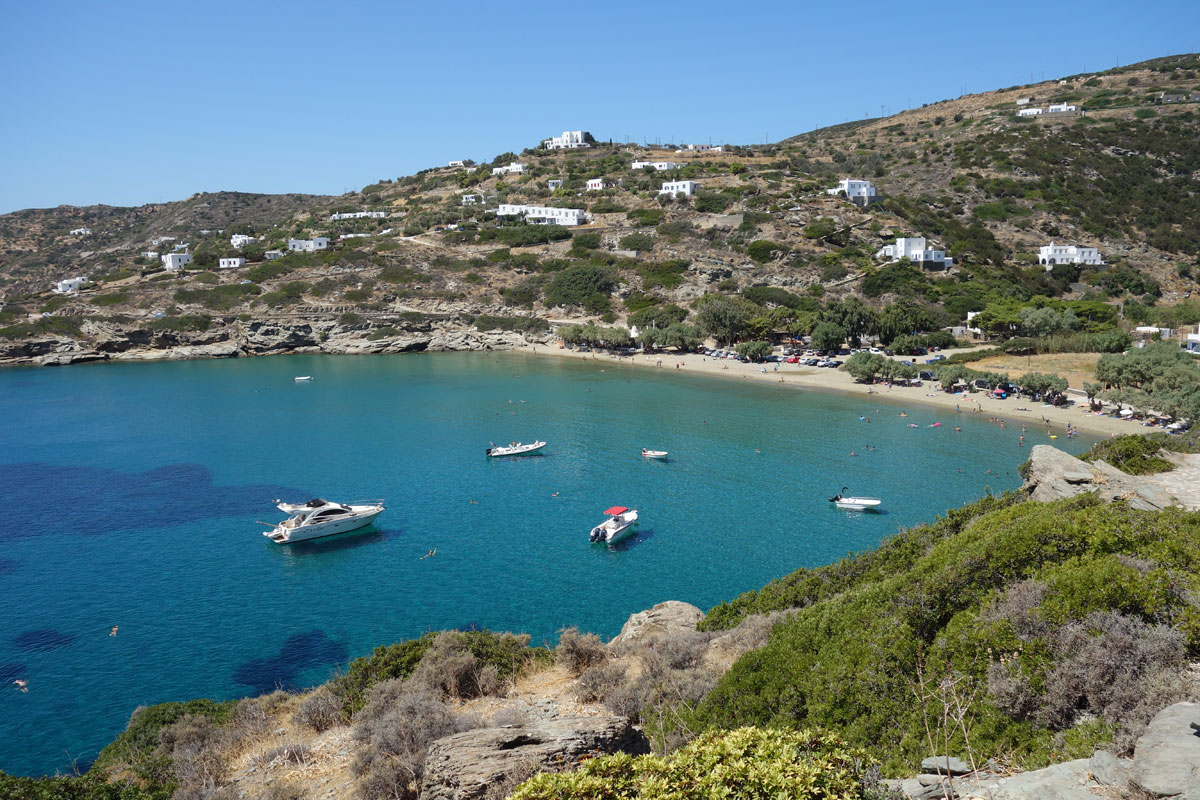 The beach of Apokofto in Sifnos