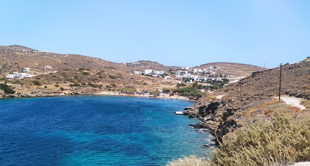 The beach of Fassolou in Sifnos